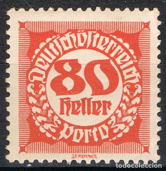 Sellos: [CF2810] Austria 1920, Cifra en c&iacute;rculo, 80H (MH) - Foto 1