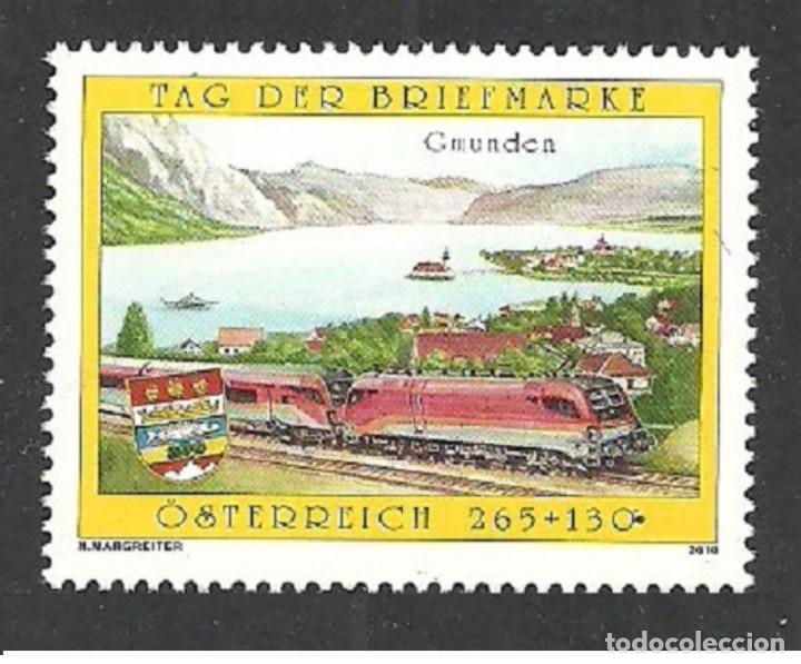 Sellos: Austria 2010 - Stamp day Railways mnh - Foto 1