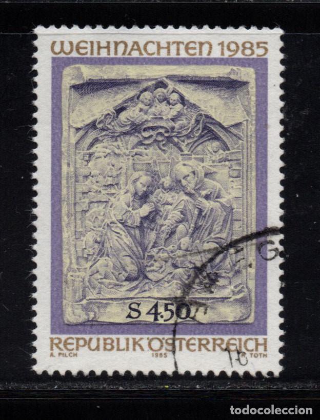 Sellos: AUSTRIA 1663 - A&Ntilde;O 1985 - NAVIDAD - Foto 1