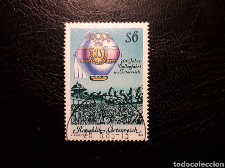 Sellos: AUSTRIA. YVERT 1614 SERIE COMPLETA USADA. GLOBOS. - Foto 1