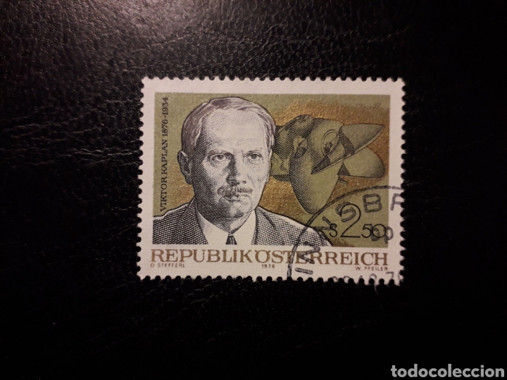 Sellos: AUSTRIA. YVERT 1364 SERIE COMPLETA USADA. VIKTOR KAPLAN. INVENTOR. - Foto 1
