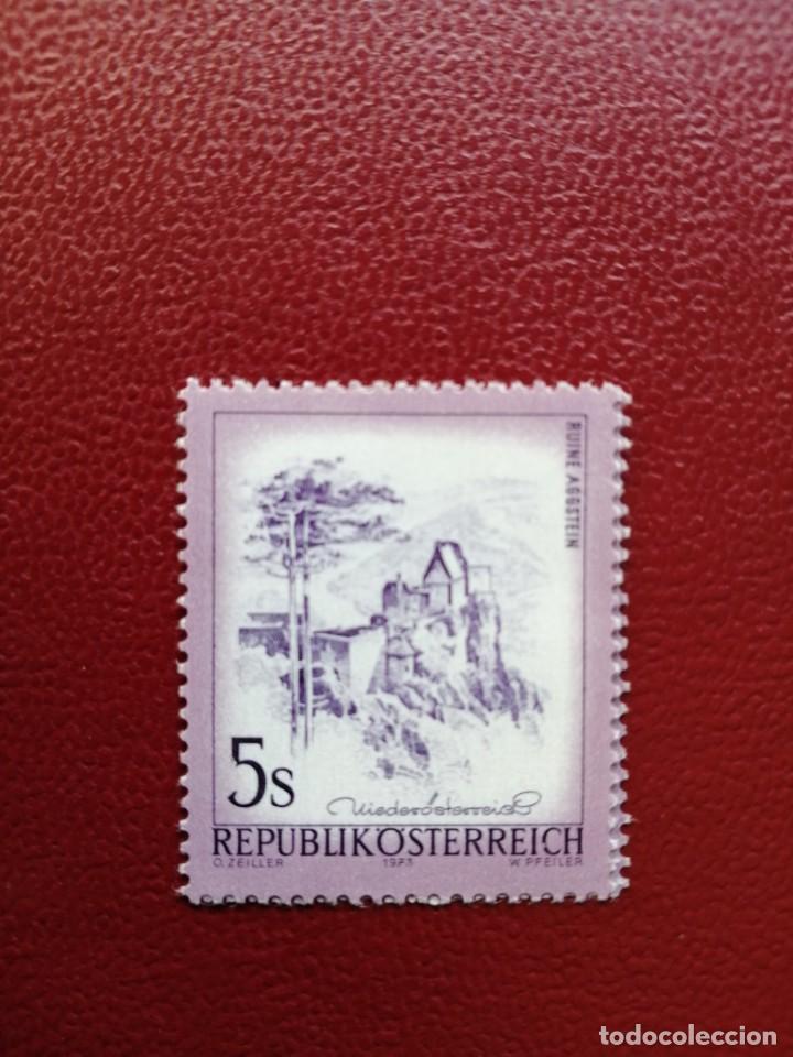 Francobolli: AUSTRIA- VALOR FACIAL 5 S- A&Ntilde;O 1973 - RUINAS CASTILLO: AGGSTEIN DE SERIE PAISAJES - YV 1260 MI 1430