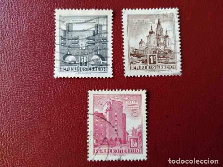 Francobolli: AUSTRIA- VALOR FACIAL 50 G, 1 S Y 1,50 S - A&Ntilde;O 1957 - SERIE: EDIFICIOS Y MONUMENTOS