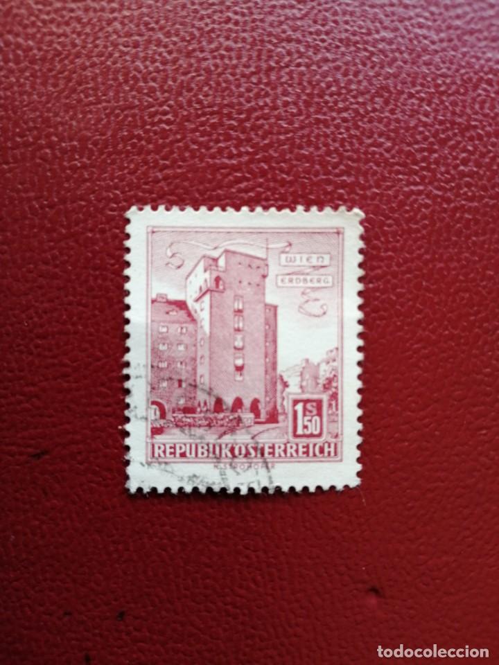 Francobolli: AUSTRIA- VALOR FACIAL 1,50 S - A&Ntilde;O 1957 - YV 871 - ERDBERG DE LA SERIE: EDIFICIOS Y MONUMENTOS