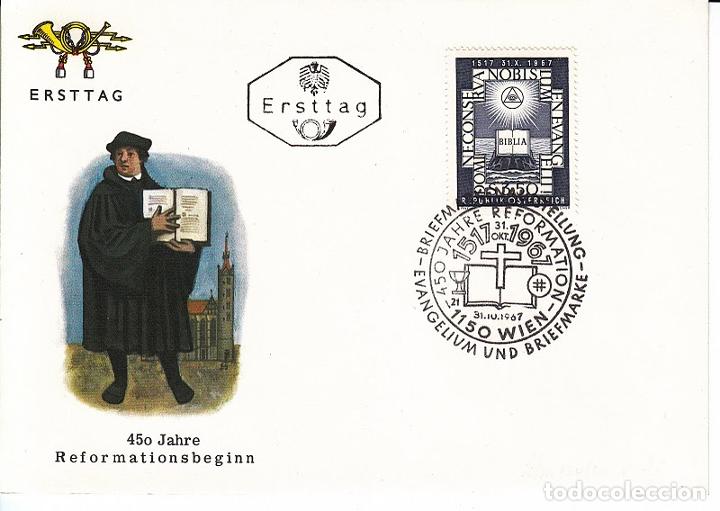 Sellos: Austria   1966 Reformationsbeginn FDC     K.039 - Foto 1
