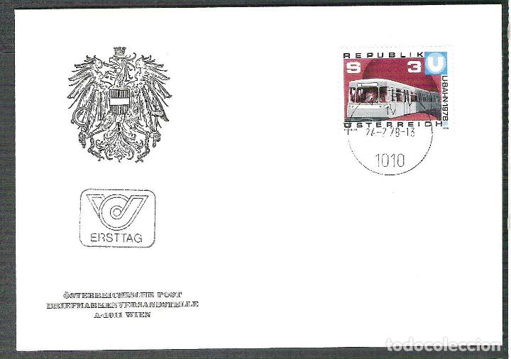 Sellos: Austria   1978 U-Bahn  FDC       K.100 - Foto 1