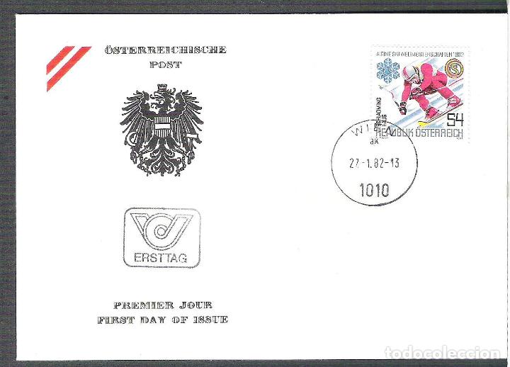 Sellos: Austria   1982 Alpine Ski FDC       K.168 - Foto 1