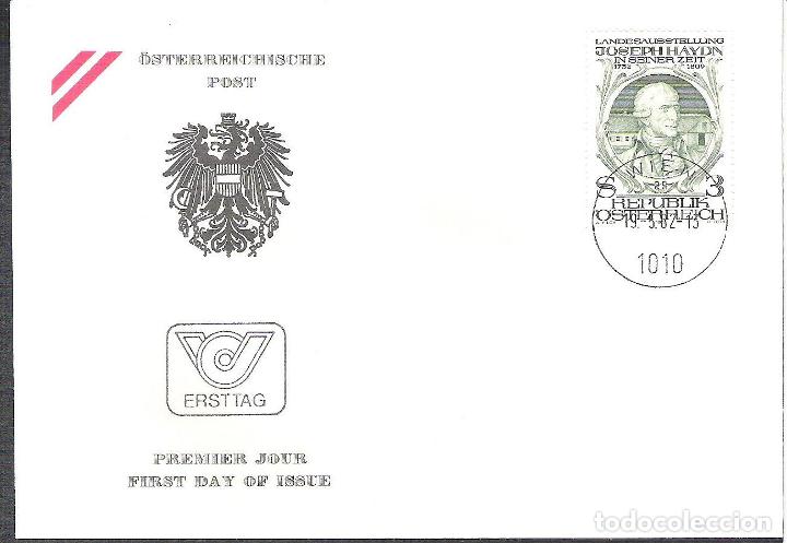 Sellos: Austria   1982 Joseph Haydn FDC       K.181 - Foto 1