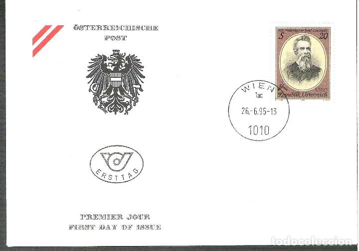 Sellos: Austria   1995 Josef Loschmidt FDC       K.206 - Foto 1