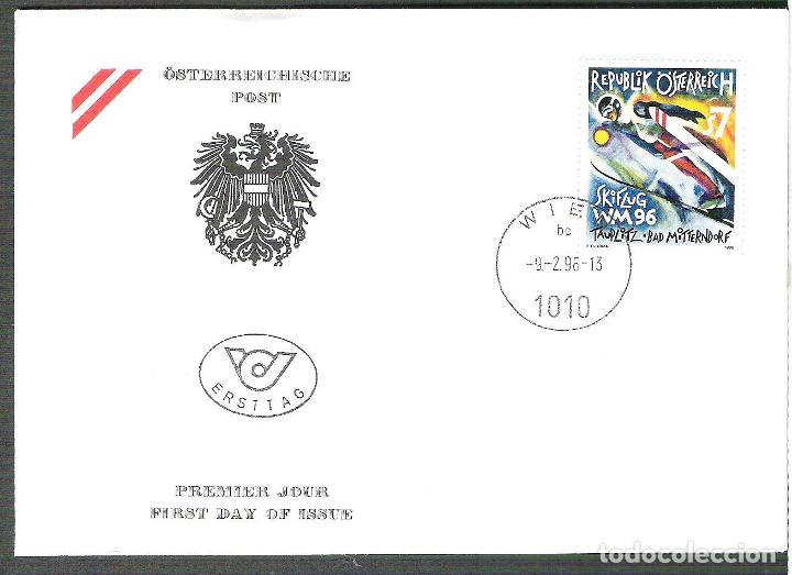 Sellos: Austria   1996 Skiflug  FDC       K.216 - Foto 1