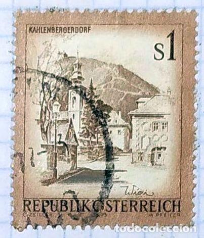 Sellos: AUSTRIA SELLO EDIFICIOS PALACIOS IGLESIAS CASTILLOS EMBLEMATICOS CIRCULADO 04 - Foto 1