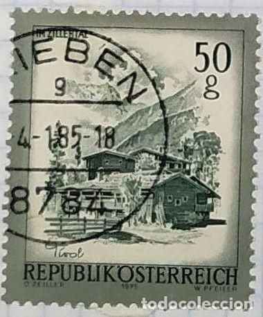 Sellos: AUSTRIA SELLO EDIFICIOS PALACIOS IGLESIAS CASTILLOS EMBLEMATICOS CIRCULADO 08 - Foto 1