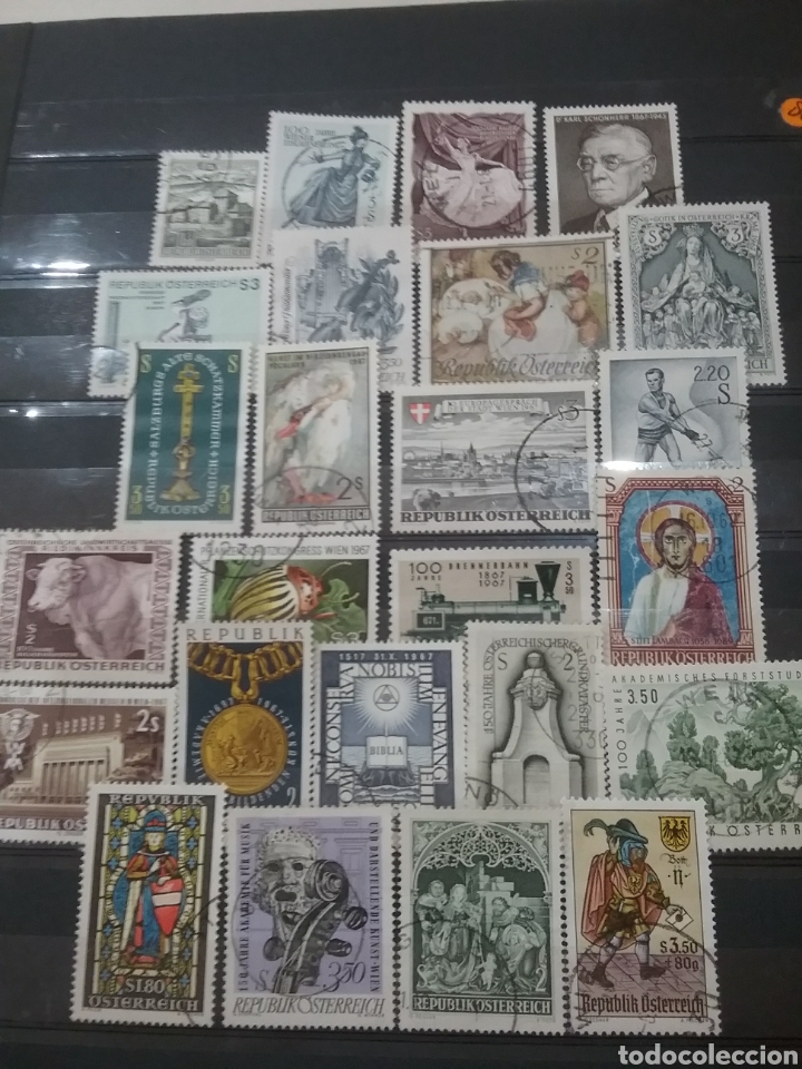 Timbres: Sellos Austria (Osterreich) mtdos/1967/A&ntilde;o Completo/fauna/flora/arte/cuadros/trenes/insectos/deporte