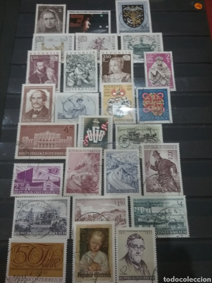 Sellos: Sellos R. Austria (Osterreich) mtdo/1971/A&ntilde;o Completo/arte/tesoros/artesania/paisajes/barcos/coches/