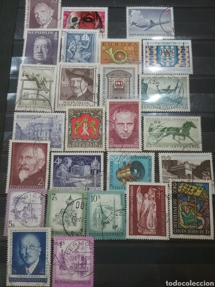 Stamps: Sellos Austria (Osterreich) mtdos/1973/A&ntilde;o Completo/religuon/fauna/caballos/arte/arquitectura/natura