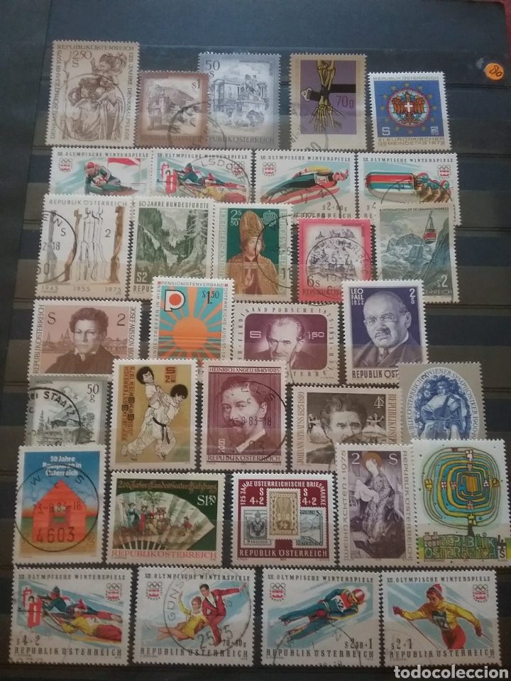 Sellos: Sellos Austria (Osterreich) mtdos/1975/A&ntilde;o Completo/deporte/arte/religion/anaturaleza/transporte/fam