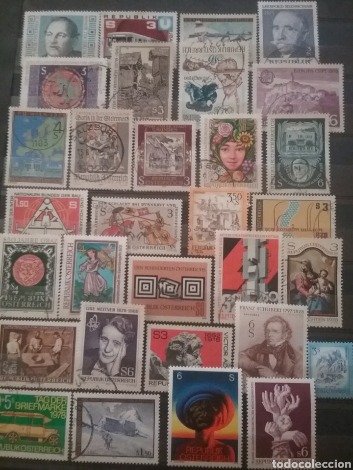 Selos: Sellos Austria (Osterreich) mtdo/1978/A&ntilde;o Completo/arte/pinrura/religion/escultura/coches/naturaleza