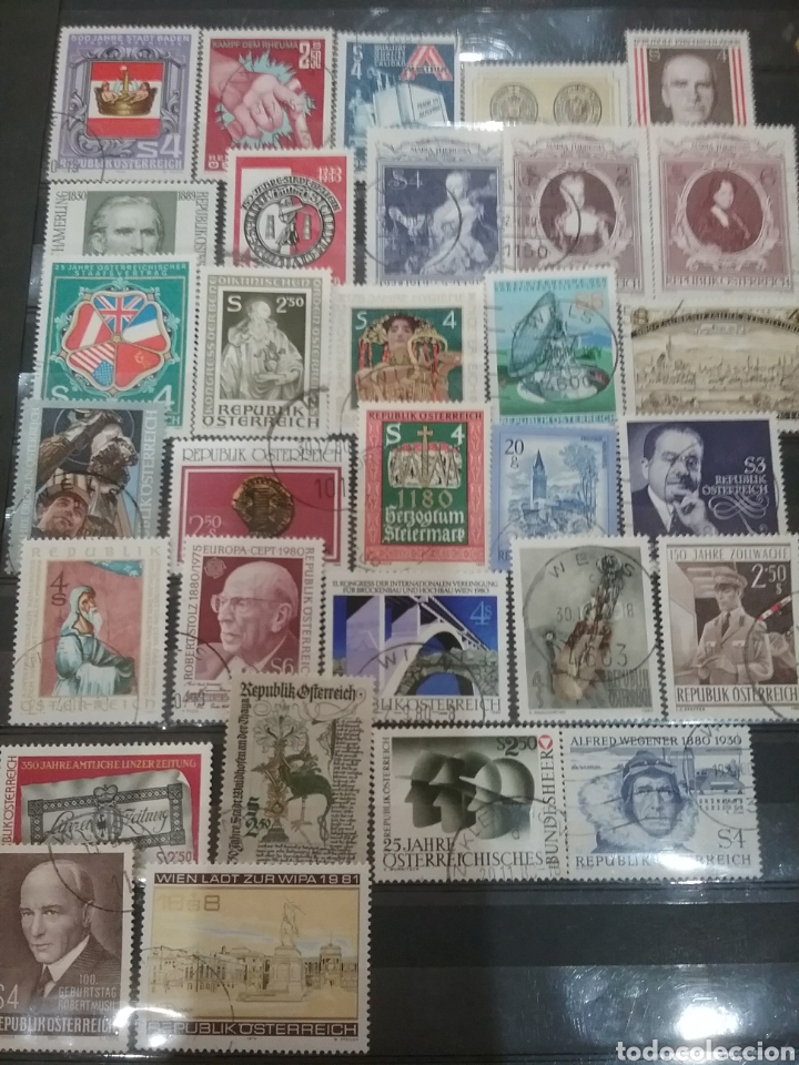 Stamps: Sellos Austria (Osterreich) mtdos/1980/A&ntilde;o Competo Menos Serie navidad/arte/escudos/paisajes/natu