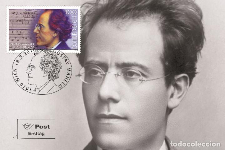 Sellos: Austria 2010 - Gustav Mahler maximum card - Foto 1