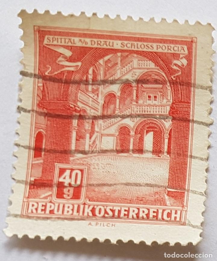 Sellos: SPITTAL DRAU SCHLOSS PORCIA REPUBLIK OSTERREICH