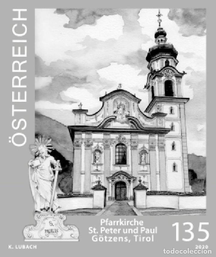 Sellos: Austria 2020 - Wallfahrtskirche G&ouml;tzens blackprint mnh - Foto 1
