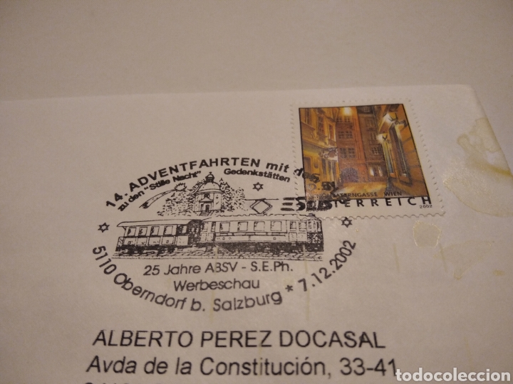 Sellos: Sobre Austria cu&ntilde;o tren - Foto 2