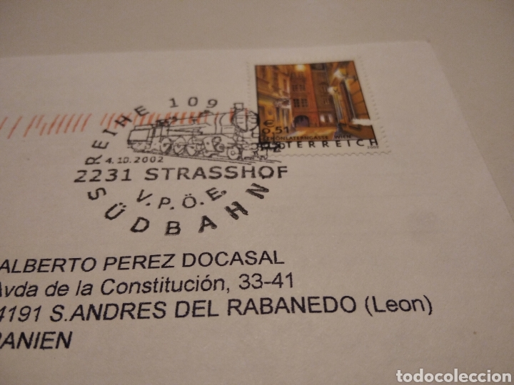 Sellos: Sobre Austria cu&ntilde;o tren - Foto 2