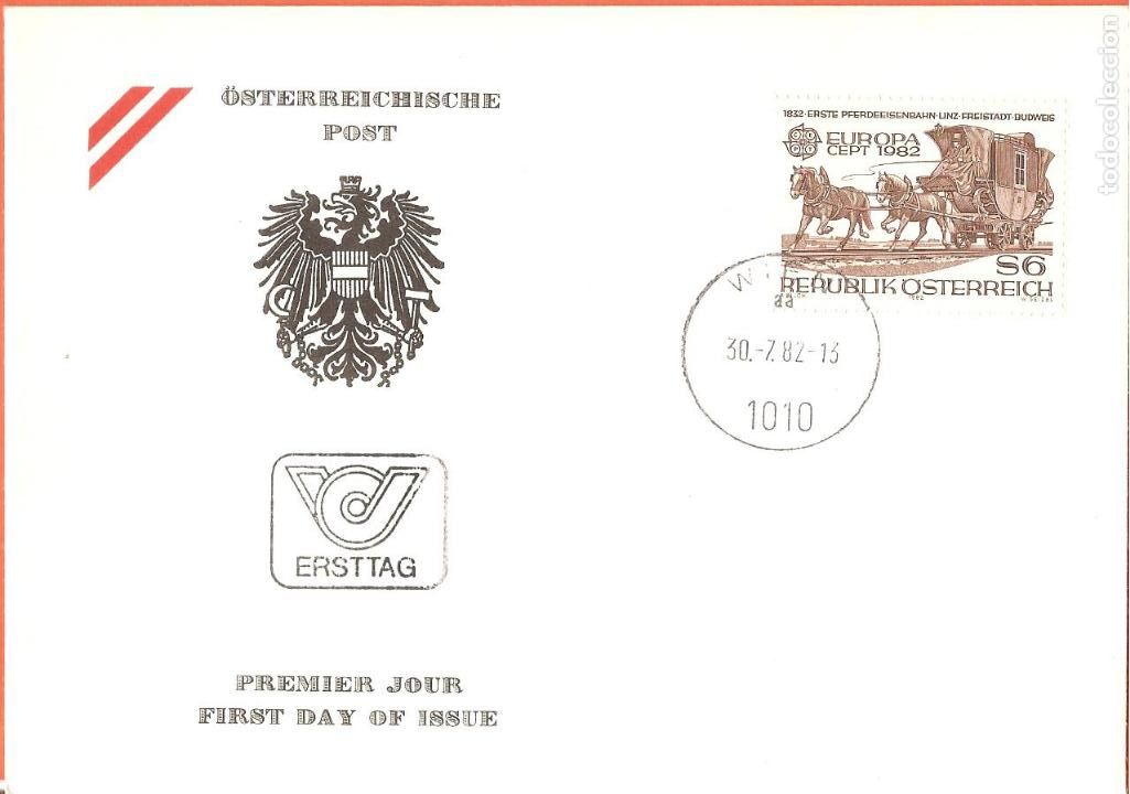 Sellos: SPD -FDC AUSTRIA, TEMA EUROPA, 1982 - Foto 1