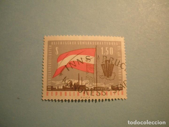 Sellos: AUSTRIA - INDUSTRIA Y BANDERA. - Foto 1