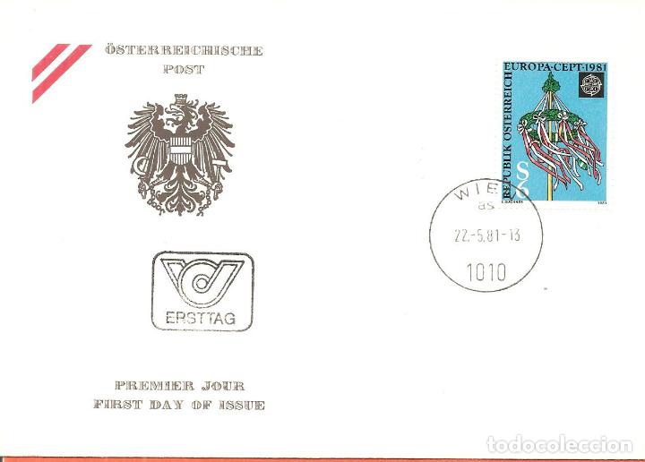 Sellos: SPD -FDC, AUSTRIA, TEMA EUROPA, FOLKLORE, 1981 - Foto 1
