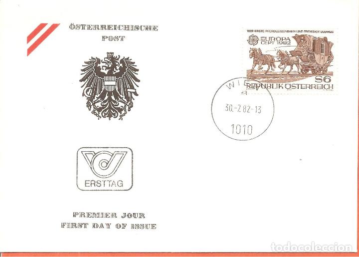 Sellos: SPD -FDC, AUSTRIA, TEMA EUROPA, 1982 - Foto 1