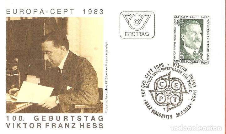 Sellos: SPD -FDC, AUSTRIA, TEMA EUROPA, 1983 - Foto 1
