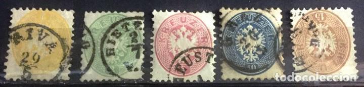Sellos: Austria, filigrane au milieu de la feuille - Foto 1