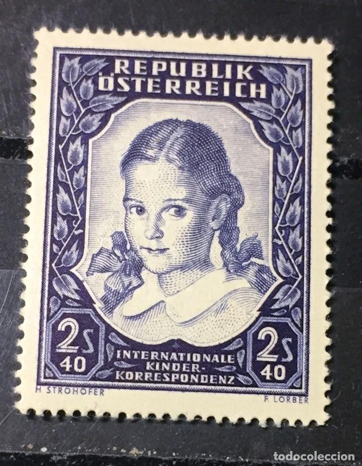 Sellos: Austria, Correspondencia internacional de ni&ntilde;os - Foto 1