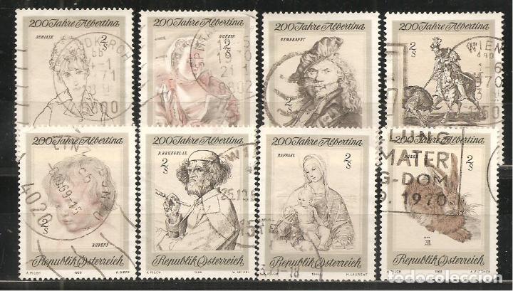 Sellos: AUSTRIA, YVERT 1142/49, MATASELLADO - Foto 1