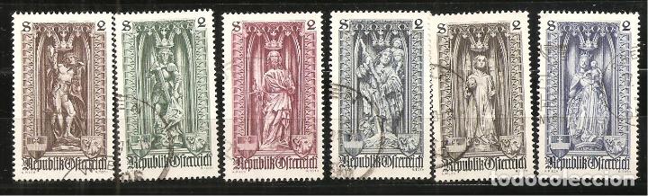 Sellos: AUSTRIA, YVERT 1114/9, MATASELLADO - Foto 1
