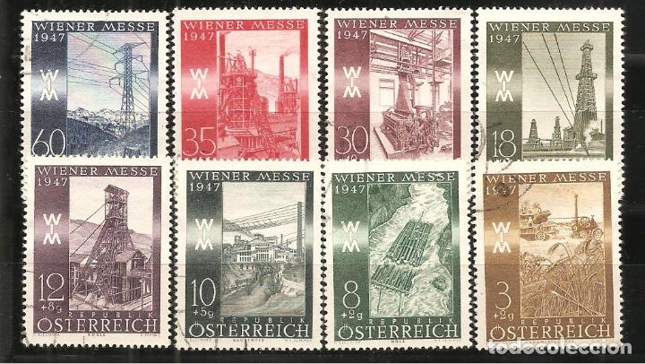 Sellos: AUSTRIA, YVERT 666/73, MATASELLADO - Foto 1