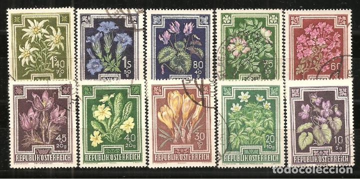 Sellos: AUSTRIA, YVERT 722/31, MATASELLADO - Foto 1