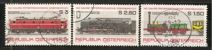 Sellos: AUSTRIA, YVERT 1389/91, MATASELLADO - Foto 1