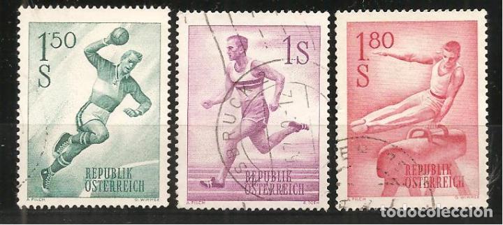 Sellos: AUSTRIA, YVERT 910/11A, MATASELLADO - Foto 1