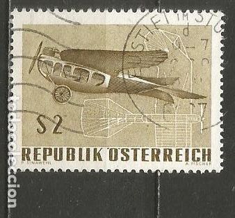 Sellos: AUSTRIA CORREO AEREO YVERT NUM. 63 USADO - Foto 1