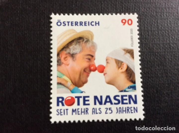 Sellos: AUSTRIA A&Ntilde;O 2020. ONG. NARICES ROJAS - Foto 1