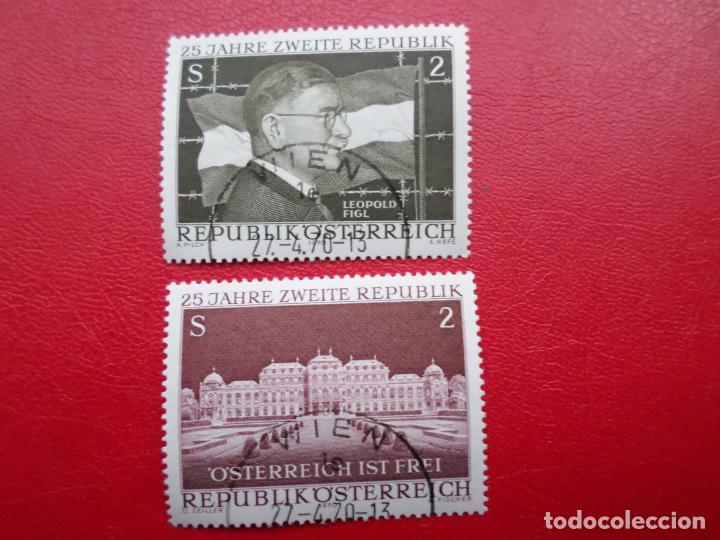 Briefmarken: -austria, 1970, 25 aniversario de la constitucion 2&ordf; republica, Yvert 1152/53