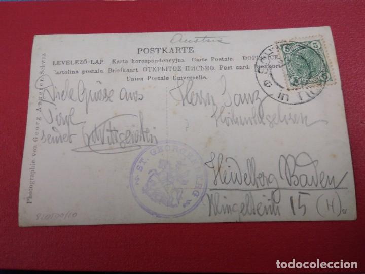 Stamps: Postal de Austria Tyrol. St. Georgenberg matasellos curioso.