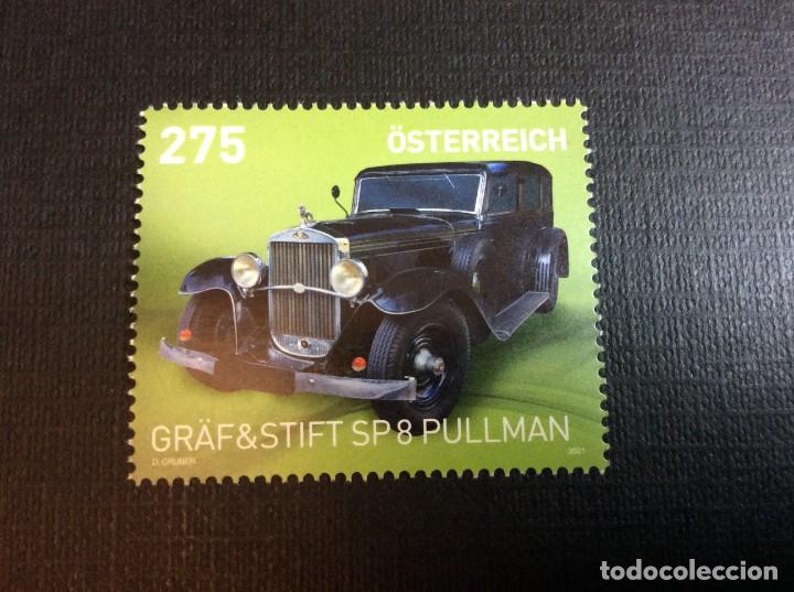 Sellos: AUSTRIA A&Ntilde;O 2021. AUTOMOVIL GRAF STIFT SP 8 PULLMAN - Foto 1
