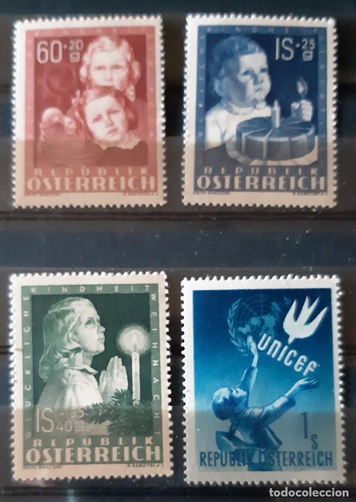 Francobolli: AUSTRIA,1949.CAT.YT.766/768 Y 777.