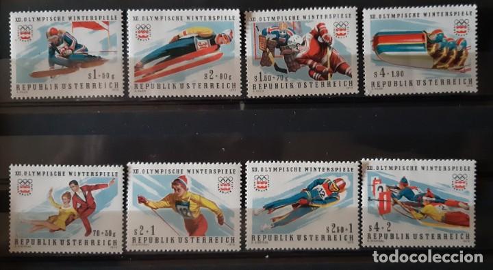 Francobolli: AUSTRIA,19775.CAT.YT.1308/1311, 1328/1331