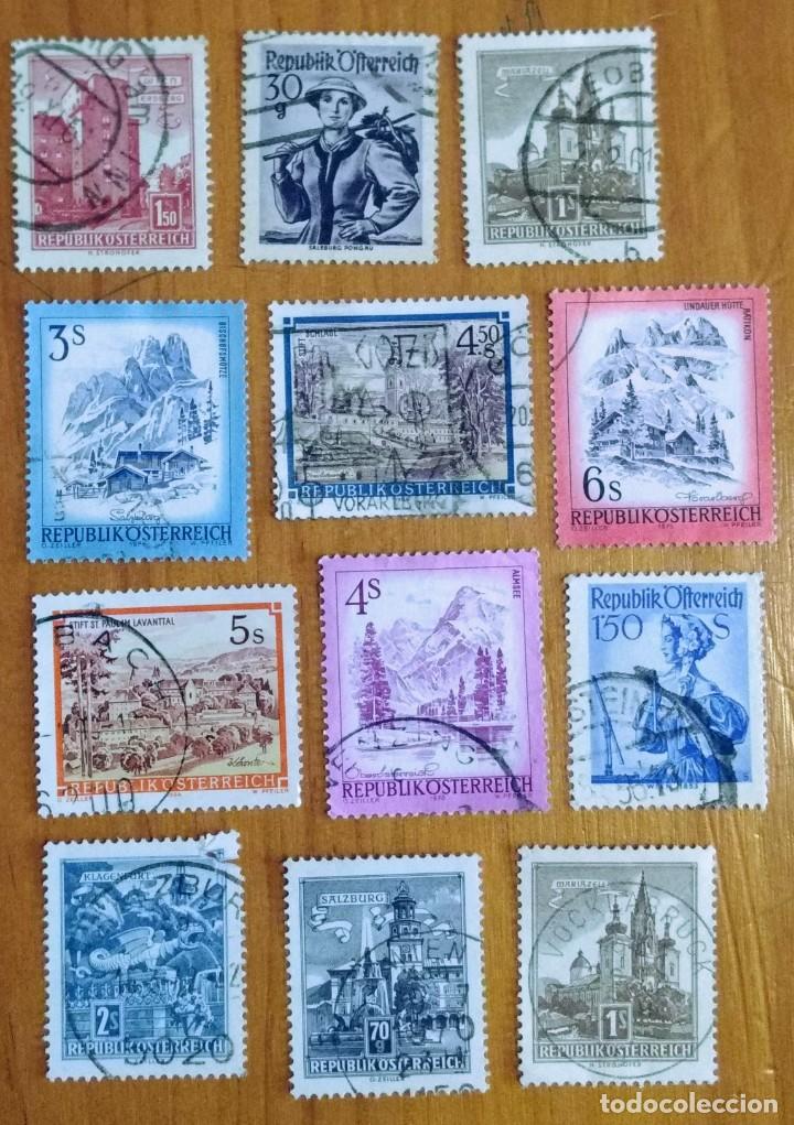 Sellos: LOTE 12 SELLOS DE AUSTRIA - Foto 1