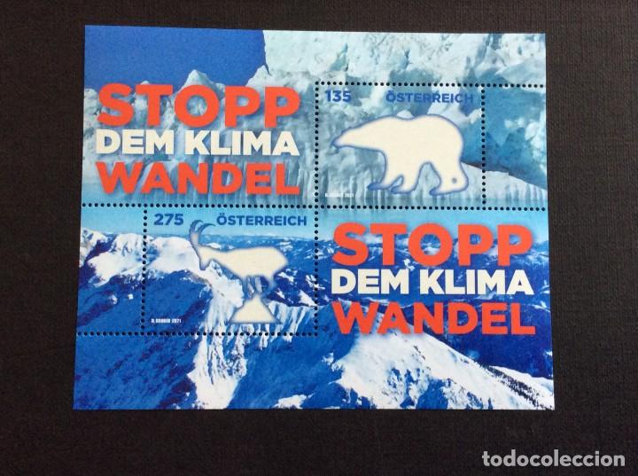 Sellos: AUSTRIA A&Ntilde;O 2021. STOP AL CAMBIO CLIMATICO - Foto 1