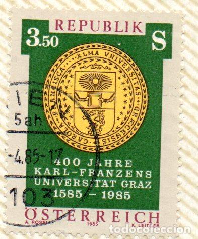 Selos: AUSTRIA.- SELLO DEL A&Ntilde;O 1985, EN USADO
